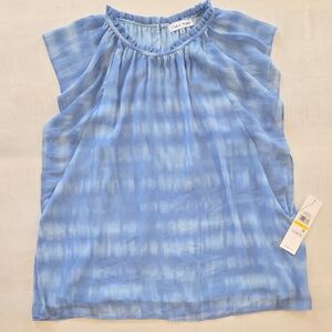 Calvin Klein Light Blue Sleeveless Blouse NWT Medium